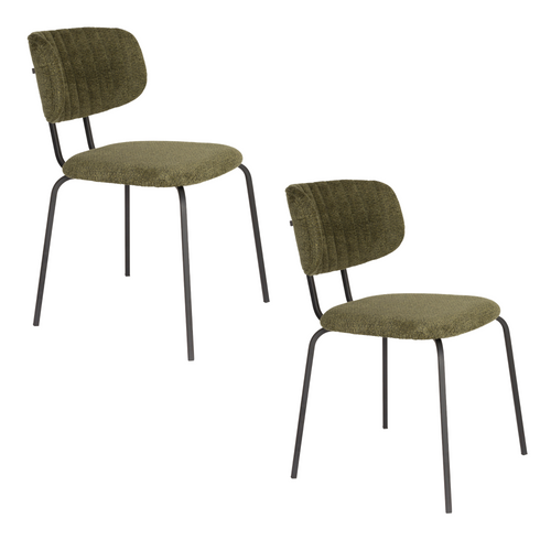 Housecraft Living Jaze Eetkamerstoelen Groen - Set van 2 - vtwonen shop
