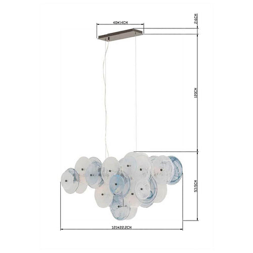 Kare Design Hanglamp Aquamarine