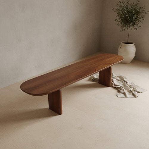 Raw Materials eetkamerbank Bullnose - 200 cm - vtwonen shop