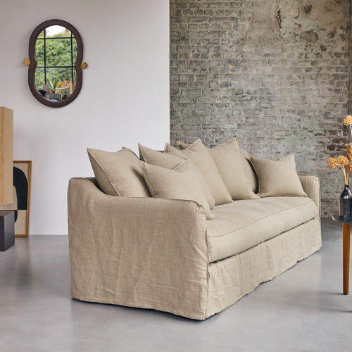 Tikamoon 5-zitsbank van natuurlijk linnen - Naturel - vtwonen shop