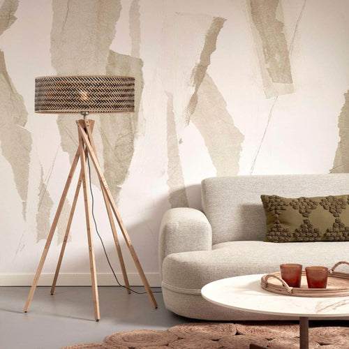 GOOD&MOJO vloerlamp Java - bruin - Ø50cm - vtwonen shop