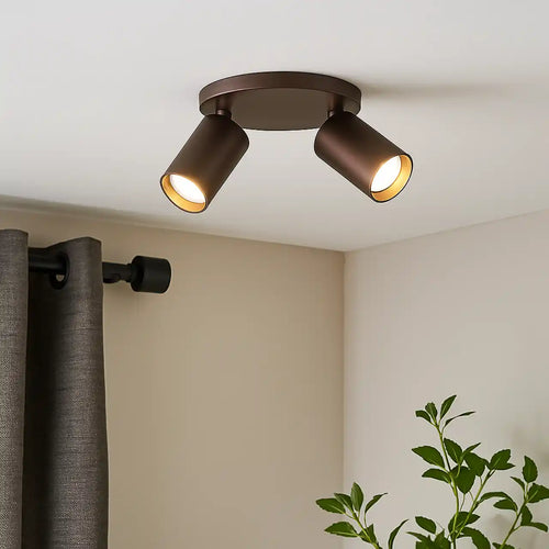 Highlight spot Mila - 2 lichts - 17  x 15   cm - bruin - vtwonen shop