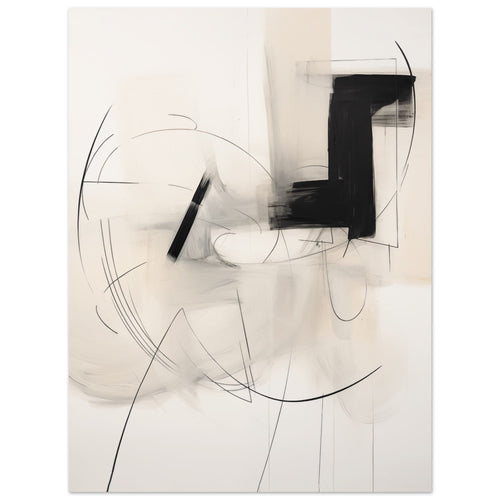 Artfulprints  Abstract - Chique brush 7   poster 30x40 cm