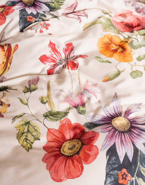 Essenza Florea dekbedovertrek - Lits-Jumeaux - 240x200/220 cm - Vanille