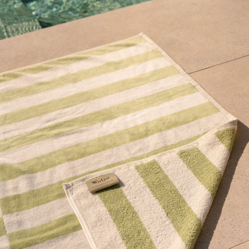 Walra - Strandlaken Salty Square - 100x180 cm - Groen