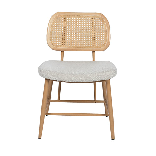 Giga Meubel Eetkamerstoel Nienke - Beige Stof - Zithoogte 49cm - Set van 2 - vtwonen shop