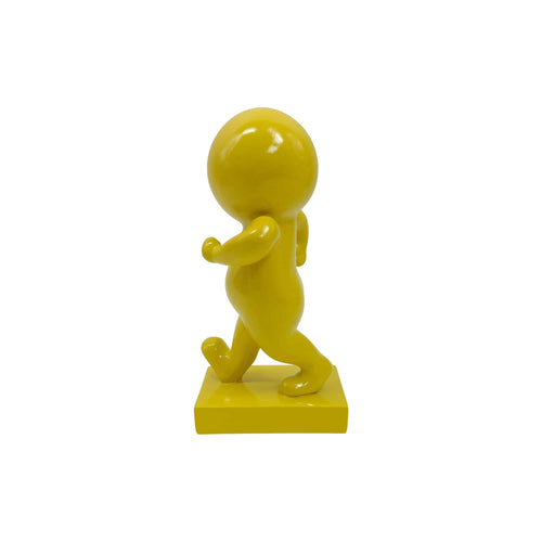 Present Time ornament Amigo Walking Medium - geel - 10.5x9.8x20cm