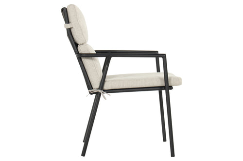 Hartman Tuinstoel Shinzo - Zwart Touw - Zithoogte 50cm - Set van 4 - vtwonen shop