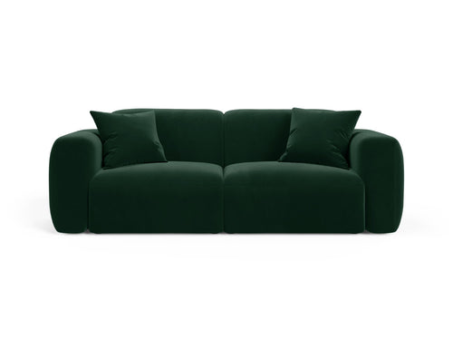 Cosmopolitan Design Modulaire bank Strino 3-zits, flueel flessengroen - 98x220x78cm