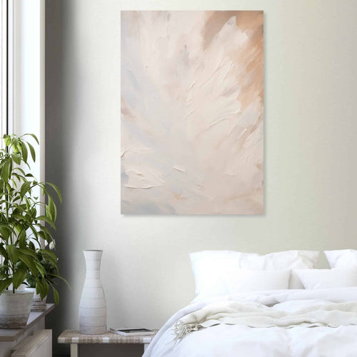 Artfulprints Poster Abstract - Skyfall 2   - 50x70 cm - Taupe