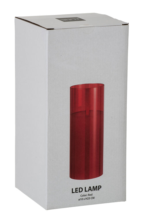 J-Line ledlamp Blinkend - glas - rood - large