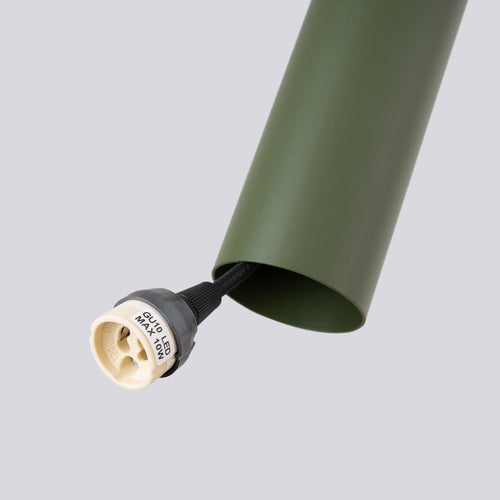 Sollux Lighting Hanglamp LAGOS 3P olijfgroen - 19,5x19,5x108cm