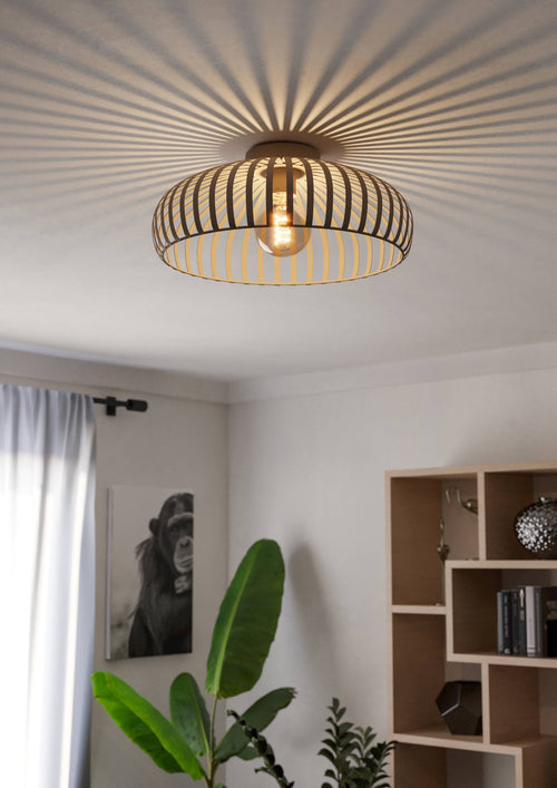 EGLO plafondlamp Mogano 3 - e27 - zandkleur - vtwonen shop