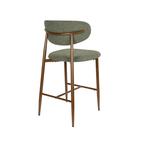 Housecraft Living Noor Barkrukken Rugleuning 66 cm Groen - Set van 2