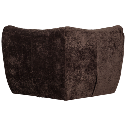 WOOOD hoekelement Baggy - 3D Chenille - Donkerbruin - 81x96x96 - vtwonen shop