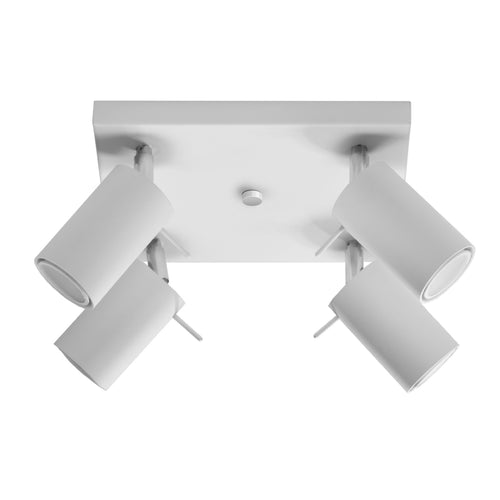 Sollux Lighting Plafondlamp RING 4 wit - 25x25x16cm