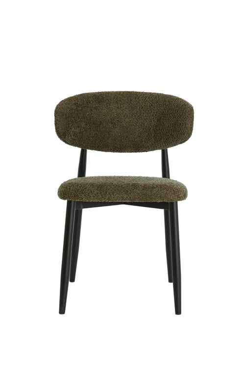 Light & Living eetkamerstoel ENIOLA - 54x52x76cm - groen - Set van 2