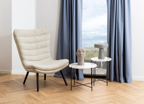 Rebellenclub Bijzettafel Kosta - Ø42 - Wit - vtwonen shop