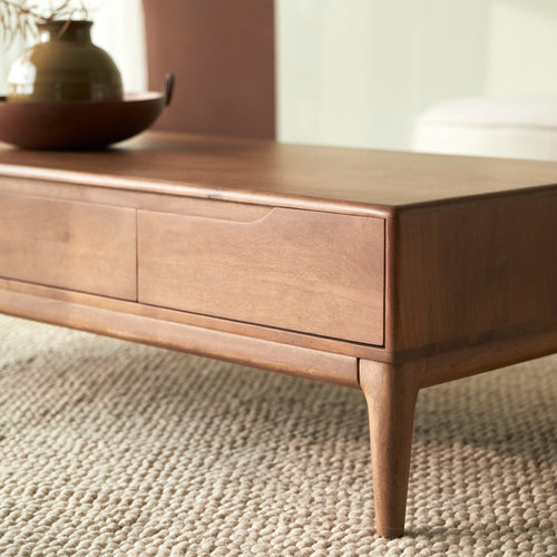 Tikamoon Salontafel in massief mango Gabrielle - Bruin