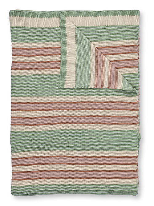 Pip Studio Sprei Bonsoir Combistripe - 130 x 170 cm - Groen