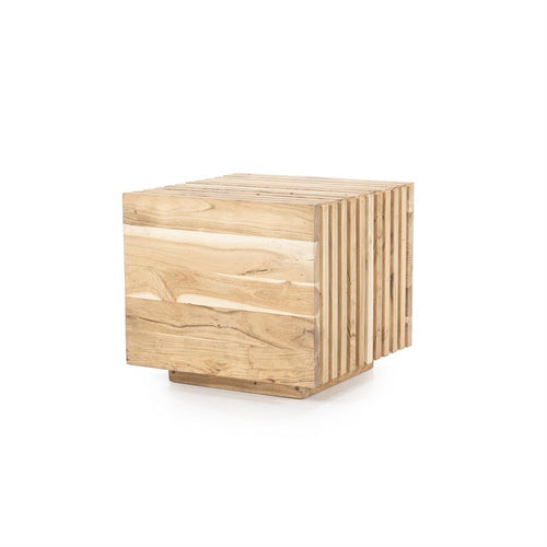 FurniLux Bijzet tafel Tom - 50x50x45 cm - naturel - vtwonen shop