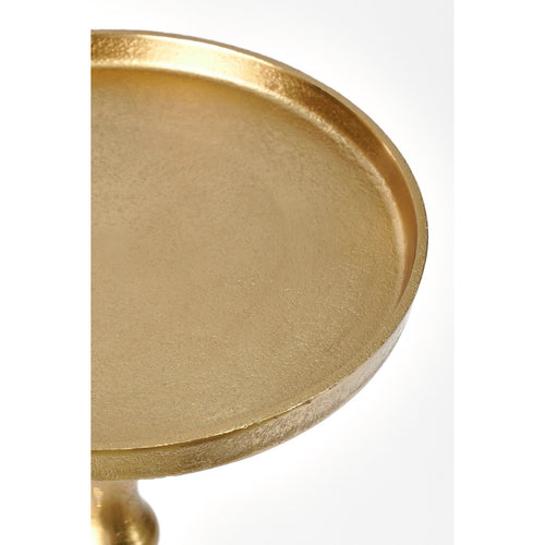 Mica Decorations Duco Bijzettafel - H54 x Ø25 cm - FSC 100% - Gerecycled Aluminium - Goud