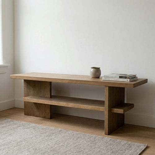 DÉJA Living Tv-meubel Lahti - Naturel Hout - 140x40x45cm