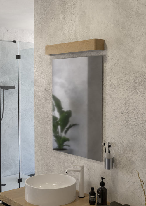 EGLO wandlamp Sania 6 - led - 62 cm - bruin/wit