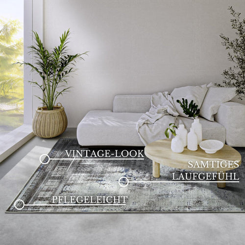 Villeroy & Boch 1809 Shortpile Rug Agnes Light Green Multicolor 115x170 cm