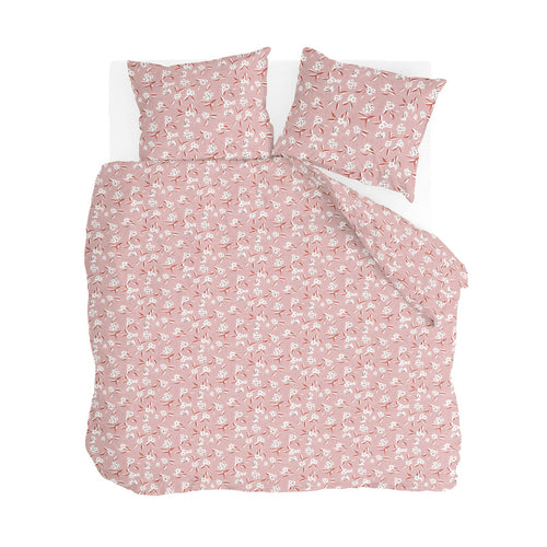 Walra - Dekbedovertrek Floral Fusion - 200x220 cm - Roze