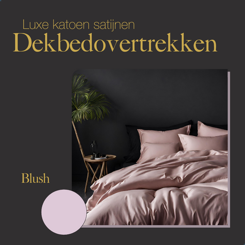 Ten Cate premium - dekbedovertrekset - 240x200/220 - 100% katoen satijn - roze - vtwonen shop