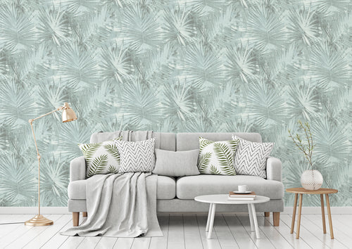 Livingwalls behang jungle-motief groen en blauw - 53 cm x 10.05 m - AS-363853 - vtwonen shop