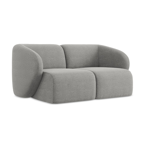 LaMiaSofa Tweezits modulaire bank Cervo - bouclé - lichtgrijs - 174x94x75