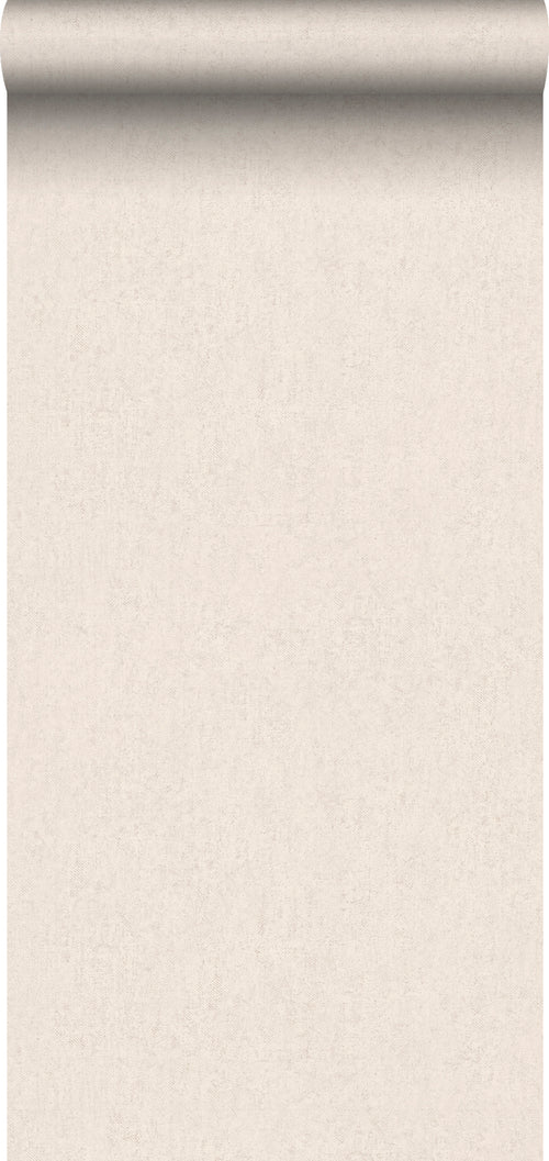 Sanders & Sanders behang linnenstructuur licht crème beige - 53 cm x 10 m - 640532 - vtwonen shop