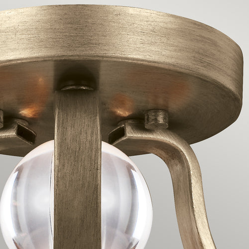 Elstead Evington - 2-lichts semi-inbouw plafondlamp goud, E27