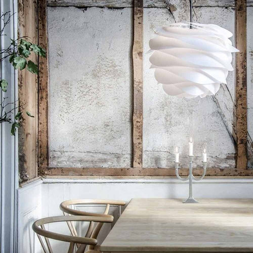 Umage Carmina Mini hanglamp white - met koordset zwart - Ø 32 cm - vtwonen shop