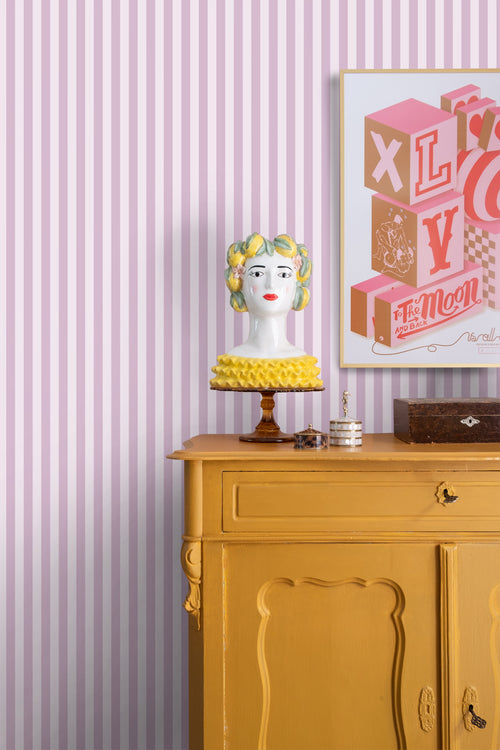 ESTAhome behang strepen paars - 53 cm x 10.05 m - 130954 - vtwonen shop