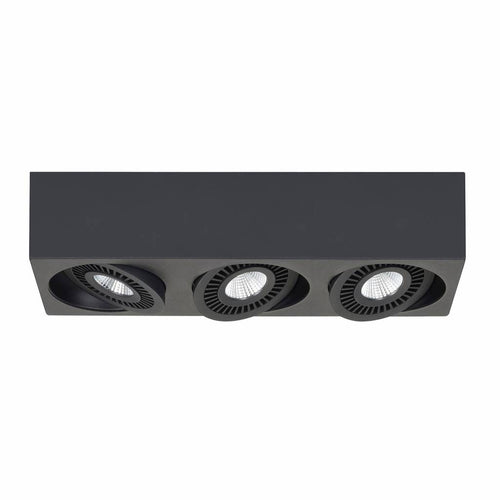 Highlight spot Eye - 3 lichts - 36  x 9   cm - zwart - vtwonen shop