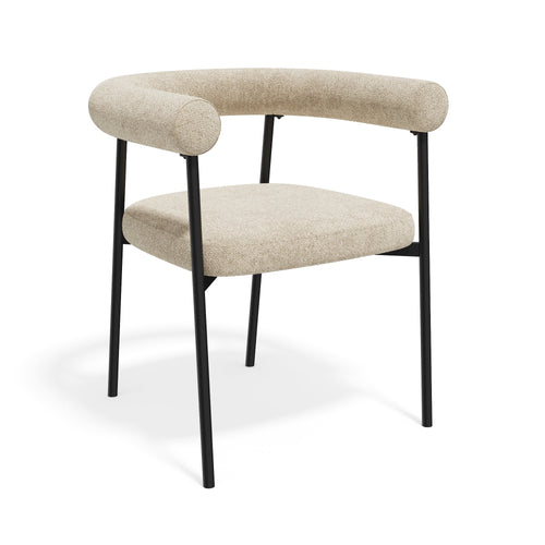 Premium Interiors - Set van 2 stoelen LOU - getextureerd fluweel beige 64cm