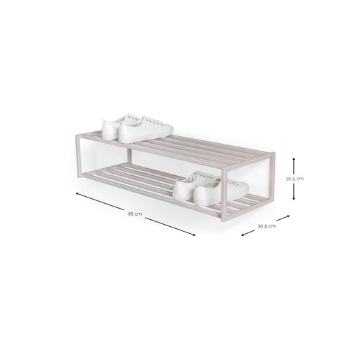 Spinder Design schoenenrek School 80 - Silky Taupe - 6 paar schoenen