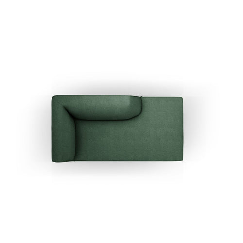 Cosmopolitan Design - Ligstoel rechts Siena structurele stof groente - 181x93x69cm