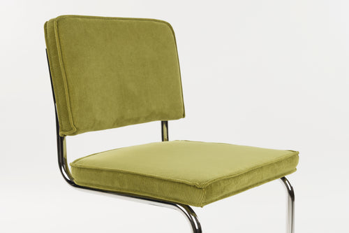 Zuiver Ridge Rib Stoel Groen - Set van 2 - vtwonen shop