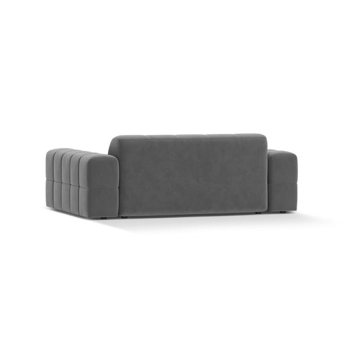 Cosmopolitan Design - Bank Chicago 2-zits, flueel lichtgrijs - 102x178x78cm