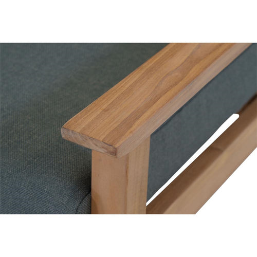 Lesli Living bistrostoel teak - zwart - 65,5x86x82,5cm