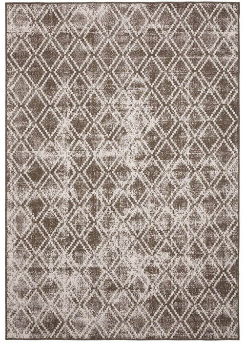 Buiten vloerkleed Frost - Bruin/Wit -  dubbelzijdig - EVA Interior - 200 x 290 cm - vtwonen shop