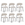 Furnhouse eetkamerstoel Diana - Crème wit - Stof (Bouclé) - Set van 6