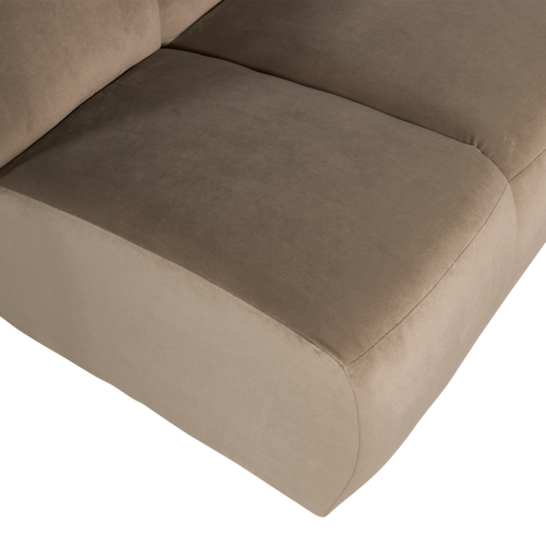 WOOOD 1,5-zits bank arm rechts Mojo - Velvet - Khaki - 74x164x97