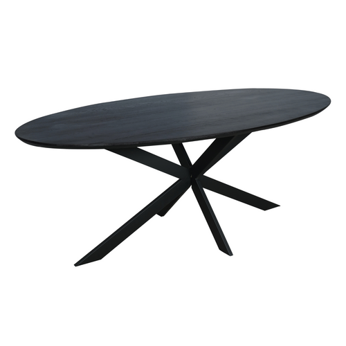 Starfurn  eettafel Ferris - zwart - 100x210x76cm - vtwonen shop