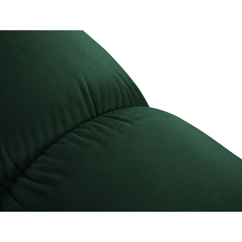 Cosmopolitan Design - Poef Cortina flueel flessengroen - 94x94x43cm