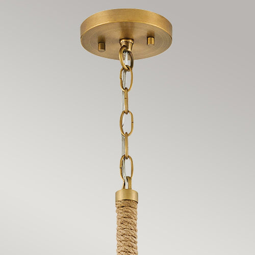Kuppelförmige Pendelleuchte, traditionelles Erbe, Messing, 1 x E27